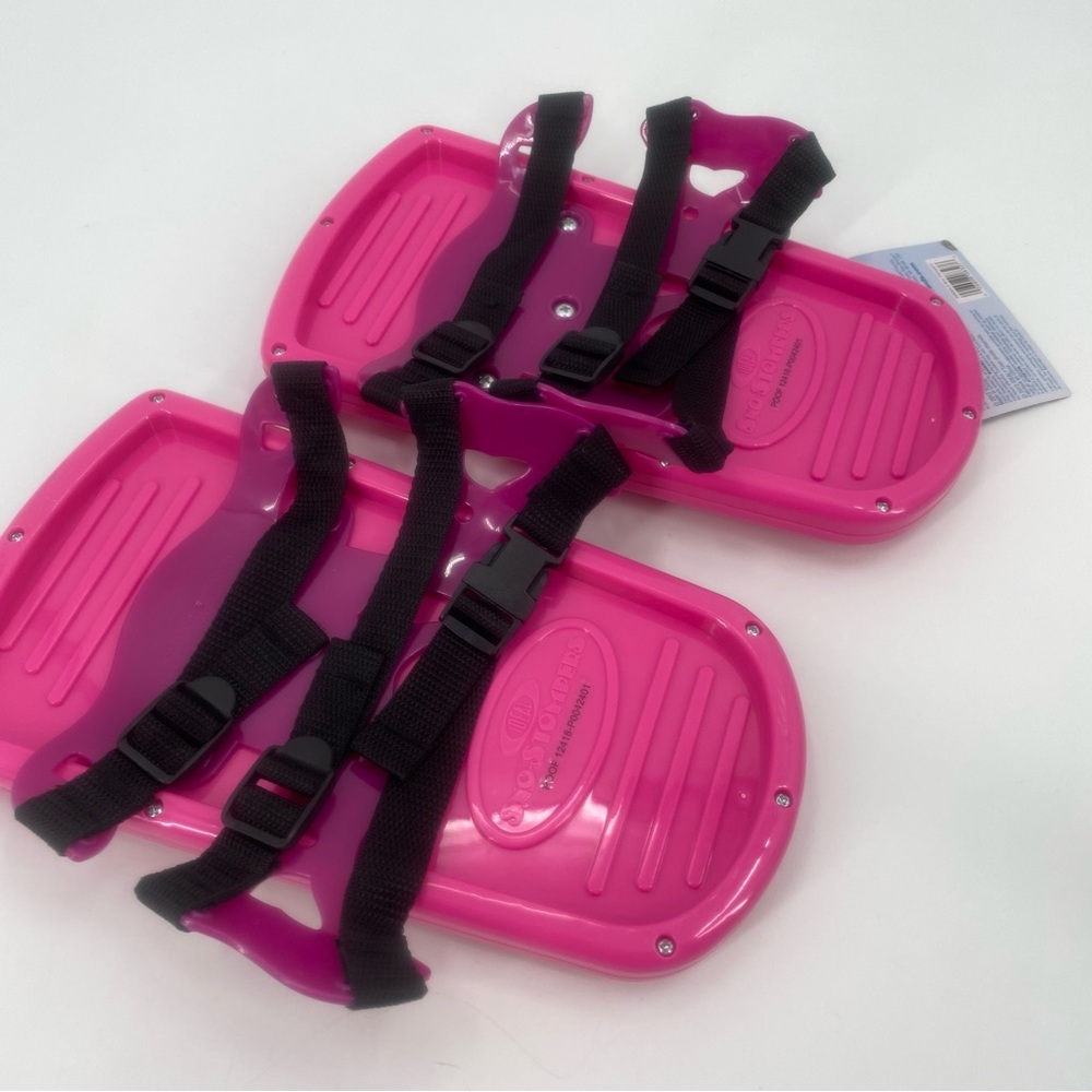 Sno-Stompers sKids Bear Tracks Claws Footprints Snow Shoes Play Pink  up to Sz 5
